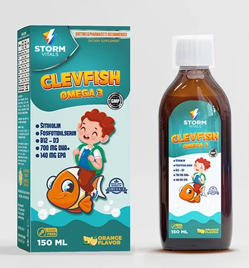 Storm Vitals ClevisFish Omega 3 сироп для детей 150 мл