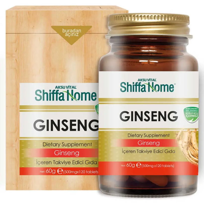 ShiffaHome Ginseng 500 mg 120 Tablets