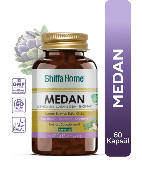 ShiffaHome Medan Milk Thistle + Dandelion + Artichoke 60 Capsules