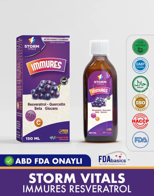 Storm Vitals Immures Resveratrol Quercetin Beta Glucans сироп для иммунитета 150 мл