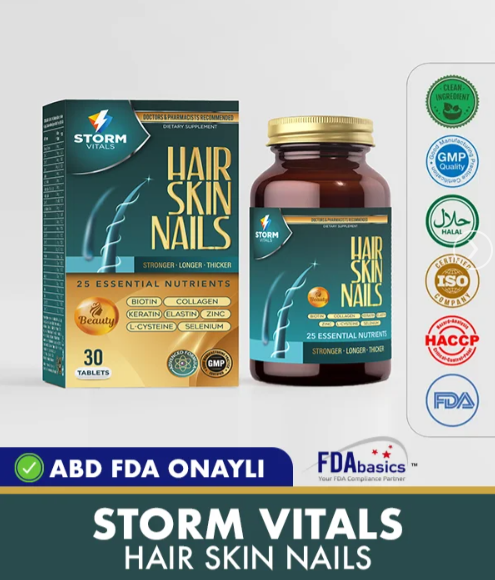 Storm Vitals Hair Skin Nails комплекс для волос кожи и ногтей, 30 таблеток