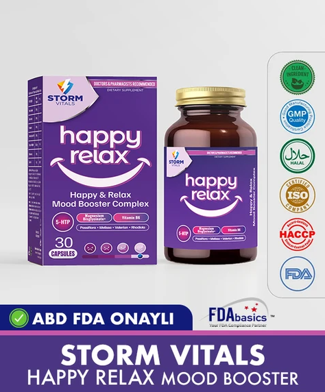 Storm Vitals Happy Relax Mood Booster комплекс для настроения, 30 капсул