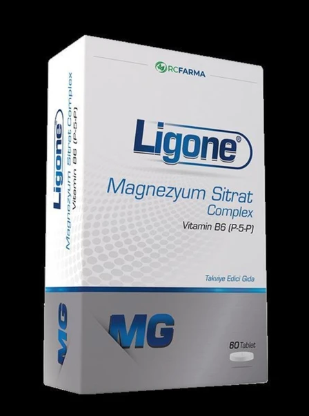 RC FARMA Ligone Magnezyum Sitrat Complex с витамином B6, 60 таблеток