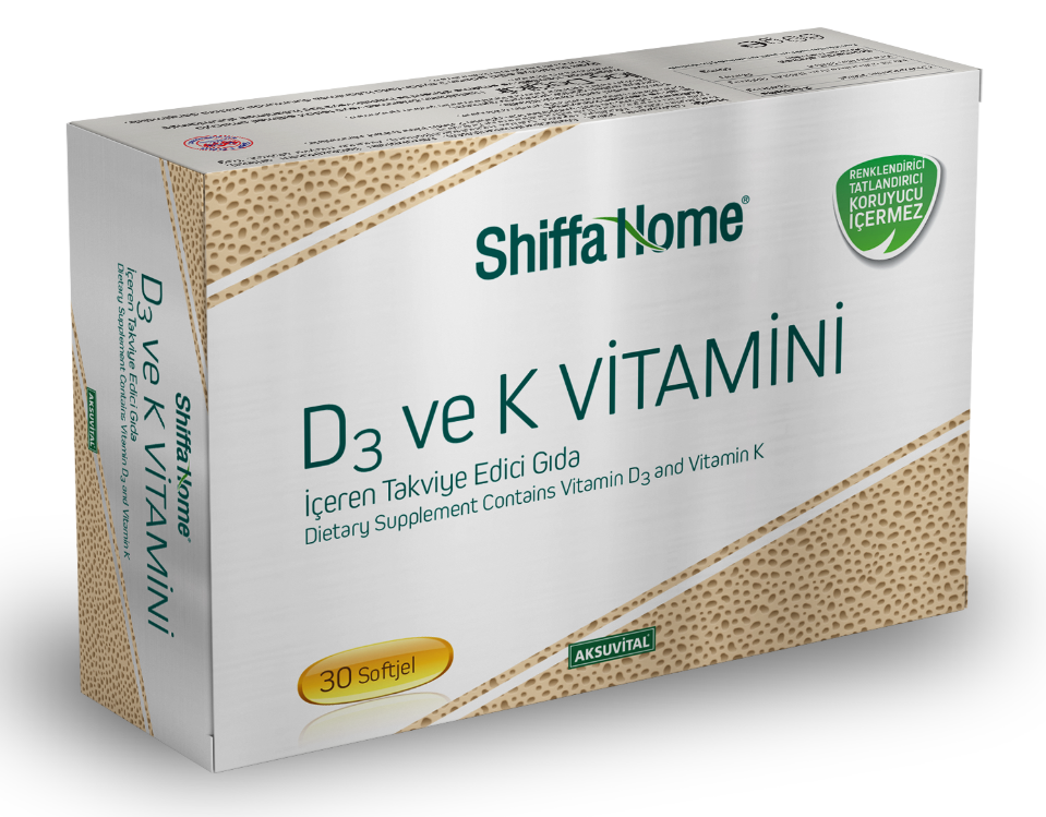 Shiffa Home Vitamin D3 + K, капсулы, 30 шт