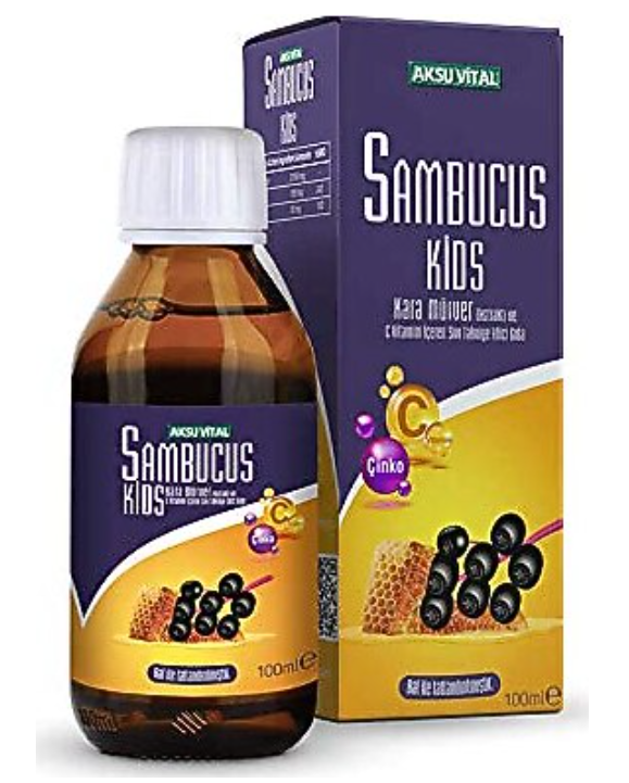 Aksu Vital Sambucus Kids Syrup with Vitamin C and Zinc 100 ml