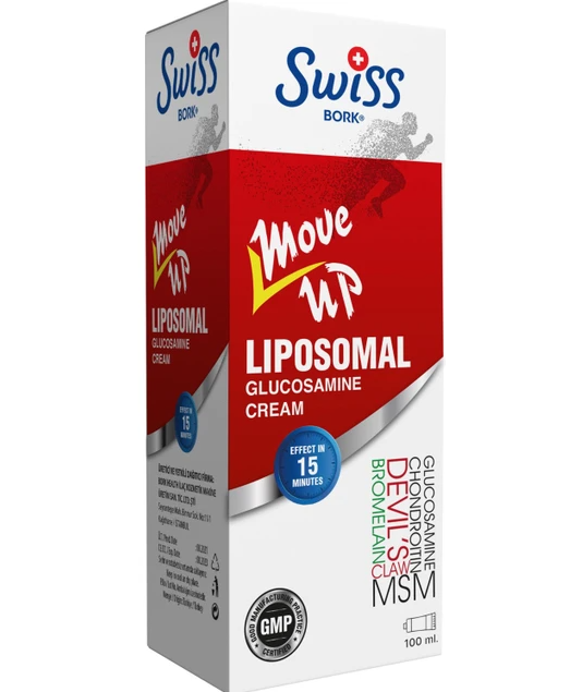 Swiss Bork Move Up Liposomal Glucosamine Cream для суставов и мышц, 100 мл
