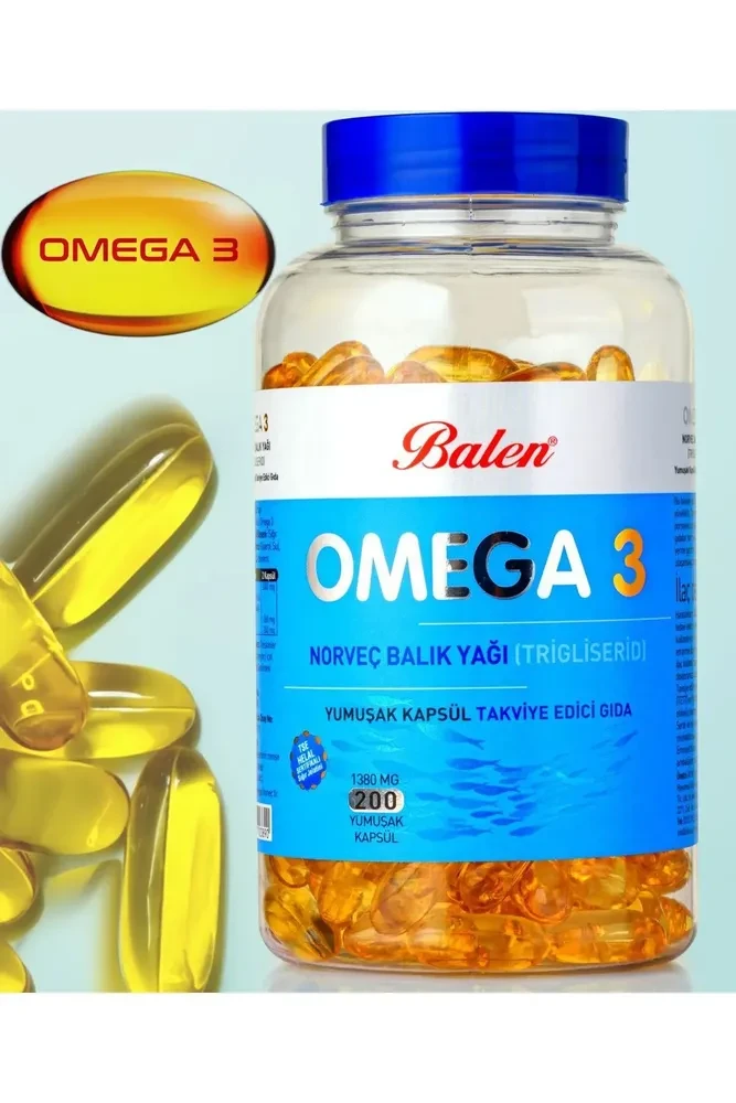 Balen / Рыбий жир Balen Omega 3 Норвежская рыба (200 капсул)